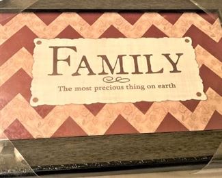 "Family . . . the most precious thing on earth"