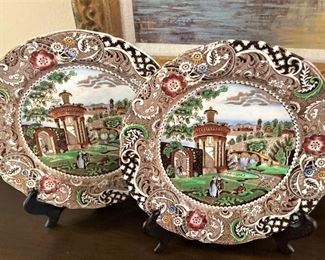 Decorative plates from England