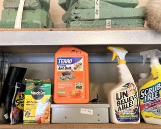 Cleaning and gardening supplies