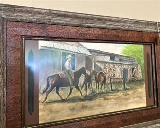 Framed Western art