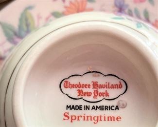 90 pieces of Haviland "Springtime" - made in American