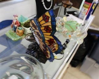 Butterfly table lamp - stainglass