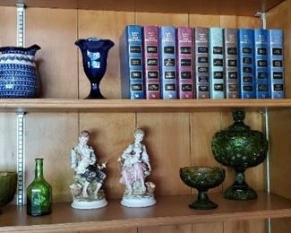 Glassware and books. We have lots more books