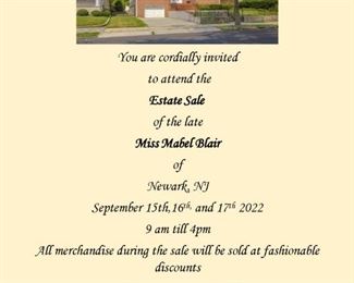 MISS MABLE FORMAL INVITE WITHOUT ADREESS