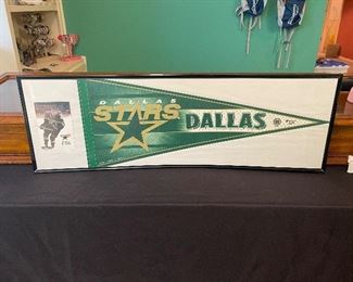 Jere Lehtinen Autographed Dallas Stars Banner