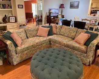 Sectional Sofa with Pillows