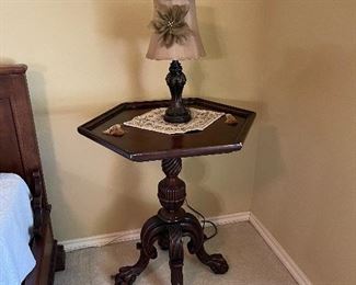 Antique Table, Lamp