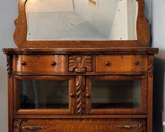 Antique Dresser w/ Mirror 