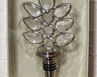 Cypress Home Cut Crystal Wine Stopper 