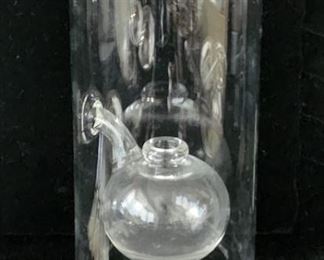 Vintage 12" Wolfard Oil Lamp Hand Blown (Borosilicate Glass)