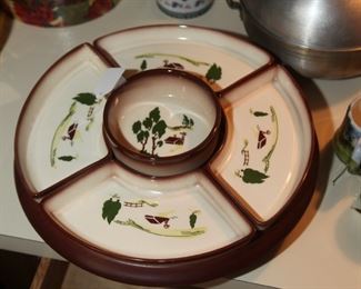 "BROCK" POTTERY LAZY SUSAN