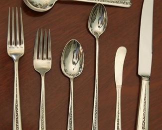 "RAMBLER ROSE" STERLING BY TOWLE                                     120.62 +/- T.O.    125 PC.