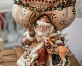 FITZ and FLOYD Santa Serving Pieces