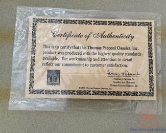 2002 THOMAS PACCONI Glass Ornament Collection