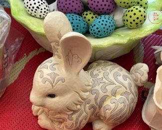 JIM SHORE Large Easter Bunny Figurine