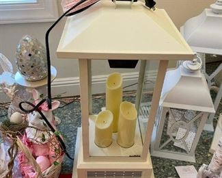 DURAFLAME Large Lighted Candle Lantern Display WITH Heater - BRAND NEW