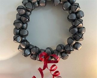 Large Metal Bell Wreath