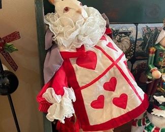 SILVESTRI Alice in Wonderland White Rabbit Porcelain Doll by FAITH WICK