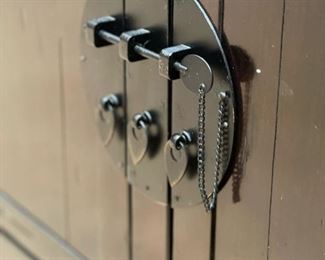 Chinese Themed Locking Cabinet / Chest