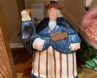 WILLIRAYE STUDIOS Uncle Same Cookie Jar