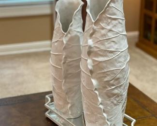 Large Cabbage Wrapped Vases