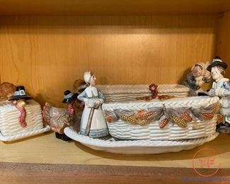 FITZ and FLOYD Thanksgiving Serving Pieces