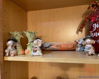 FITZ and FLOYD Thanksgiving Serving Pieces