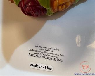 Mackenzie-Childs PATIENCE BREWSTER Rose Loves A Party Cake Plate