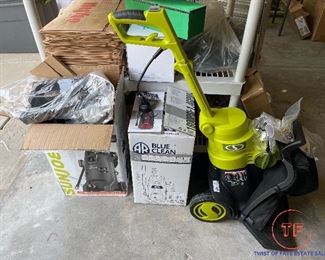 BRAND NEW Power Washers and Yard Vacuum
