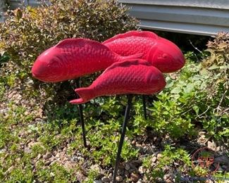 Koi Fish Yard Art