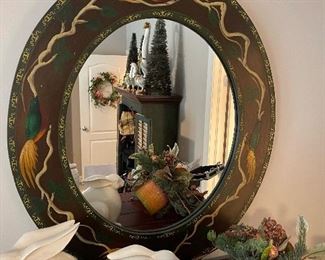 Hand Painted Mirror by ROBERT GRACE
