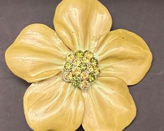 Vintage Enamel Brooch