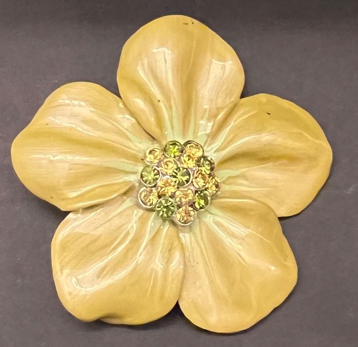 Vintage Enamel Brooch