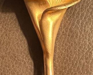 Vintage Doreen Ryan Large Calla Lily Brooch Signed DR