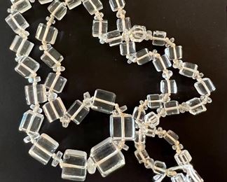 Vintage Lucite Beaded Necklace
