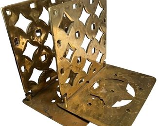 Brass Folding Bookends