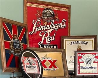 Assorted Beer Signs and Clocks