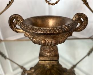Gilt Resin Decorative Urn