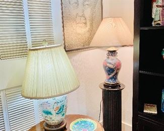 Asian porcelain lamps 