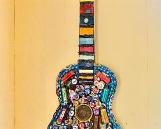 Folk art guitar
