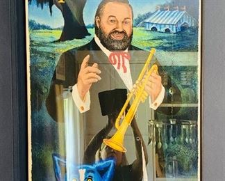 Signed Limited Edition framed New Orleans Jazz & Heritage Festival 2000 - Rodrigue Blue Dog