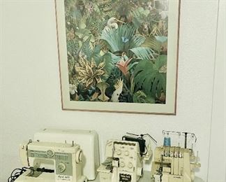 Sewing machine and sergers