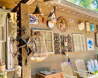 Texas concessionaire, folk art wall art