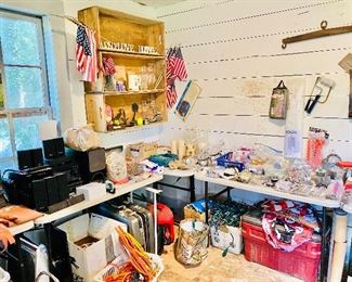 Hand tools, old crates