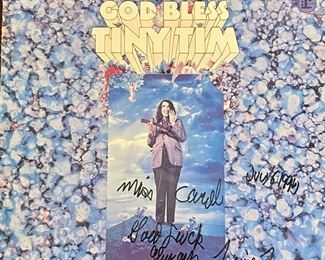Tiny Tim autographed album