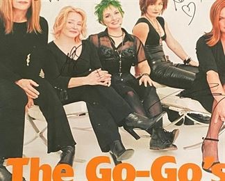 The Go-Go’s autograph metal postwr