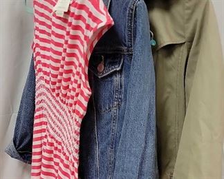 Banana Republic Trench Coat, Gap Jean Jacket Kate Spade Dress