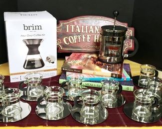 Coffee Dessert Party Bodum Espresso Glasses, Coffee Press  More