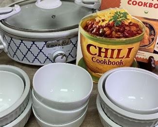 CrockPot, West Elm  Coventry Bowls  Cookbooks