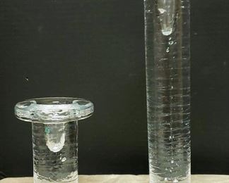Kosta Boda Ascending Glass Candle Sticks
